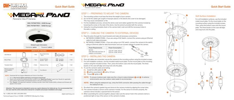 Digital Watchdog MegaPix Pano DWC-PVF5M1TIRC6 quick start guide