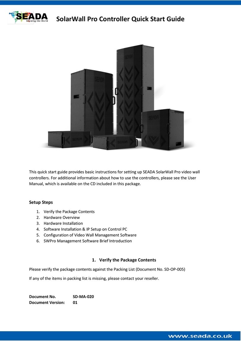Seada SolarWall Pro Series User manual
