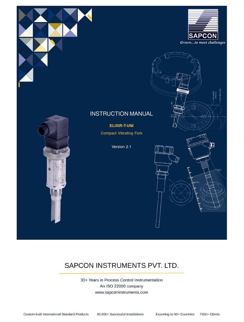 Sapcon ELIXIR-T-UNI instruction manual