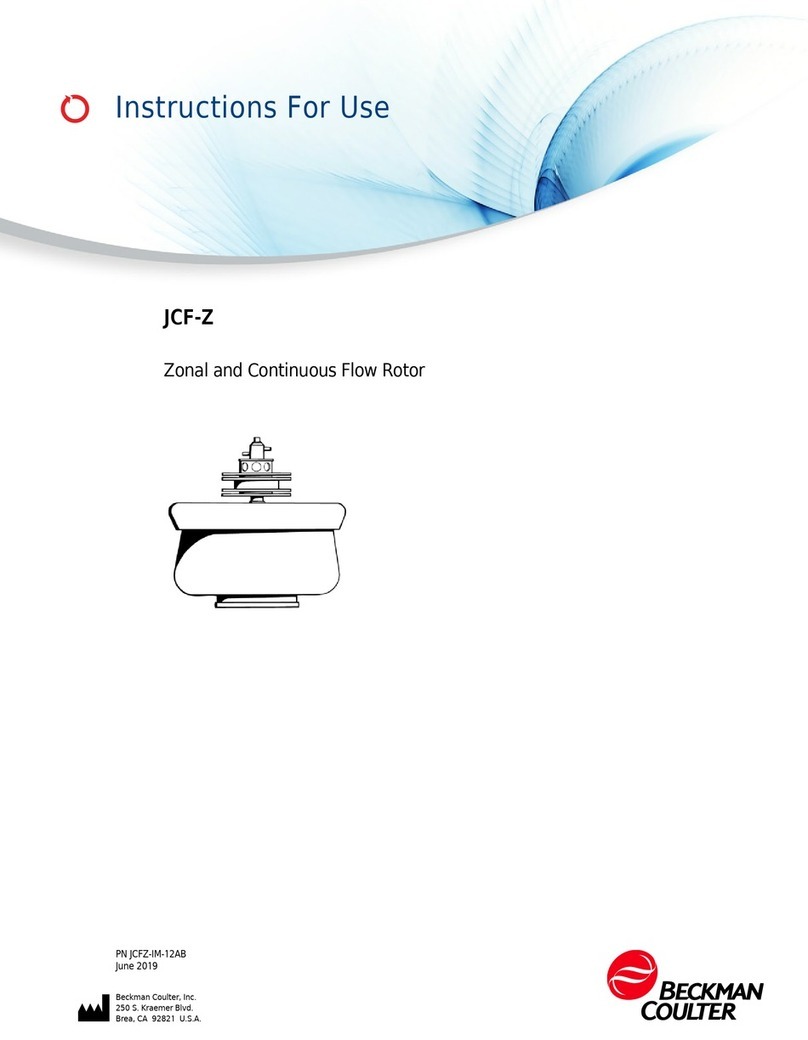 Beckman Coulter JCF-Z Instructions for use
