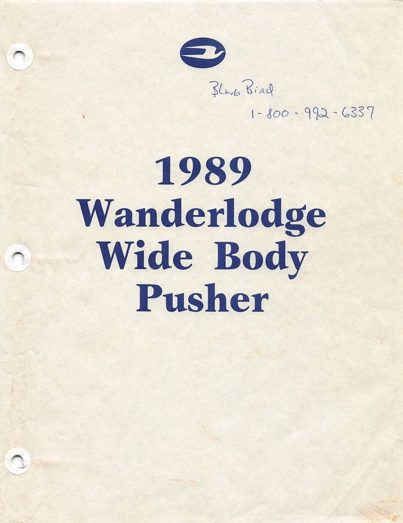 Bluebird Wanderlodge Wide Body Pusher 1989 User manual Bluebird Wanderlodge Wide Body Pusher 1989 User manual