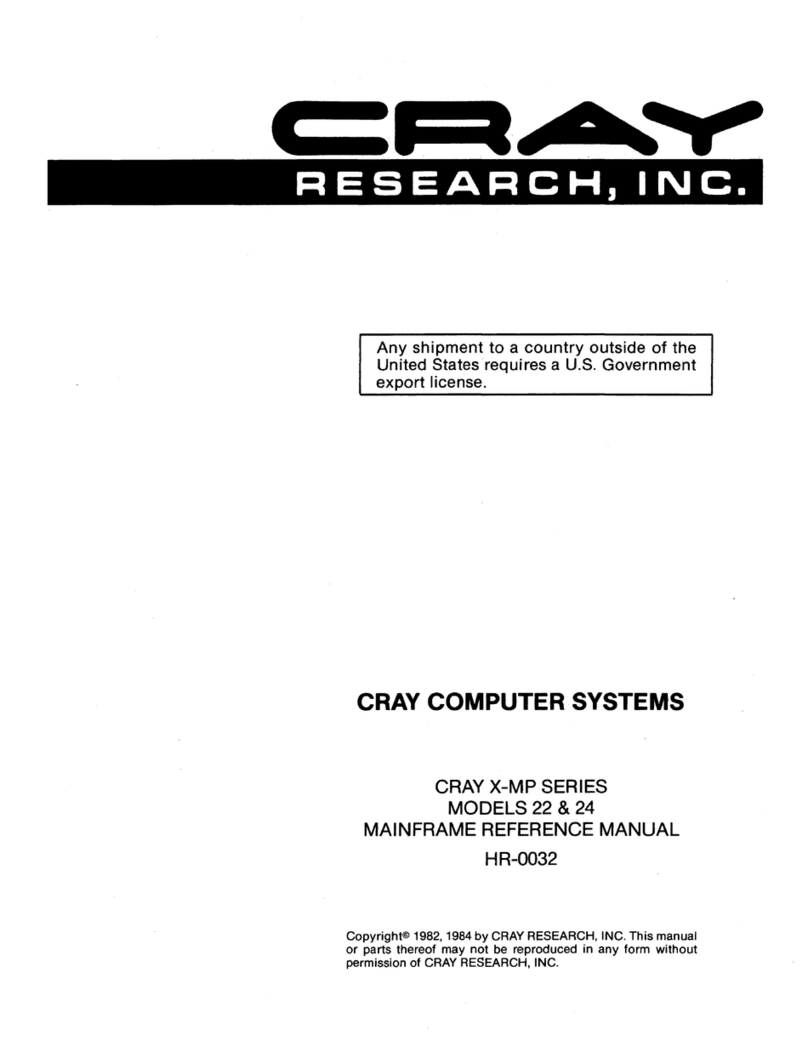 Cray X-MP Series User manual