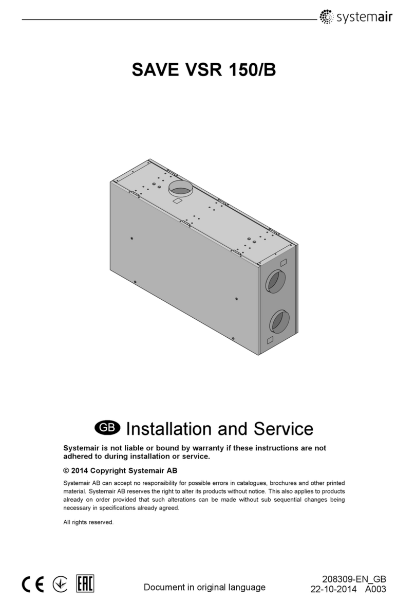 System air SAVE VSR 150/B Manual
