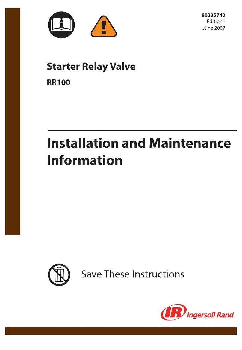Ingersoll-Rand RR100 Series Installation and maintenance information Ingersoll-Rand RR100 Series Installation and maintenance information