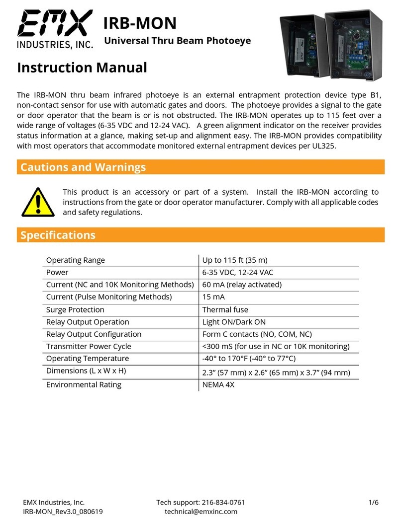 EMX Industries IRB-MON instruction manual