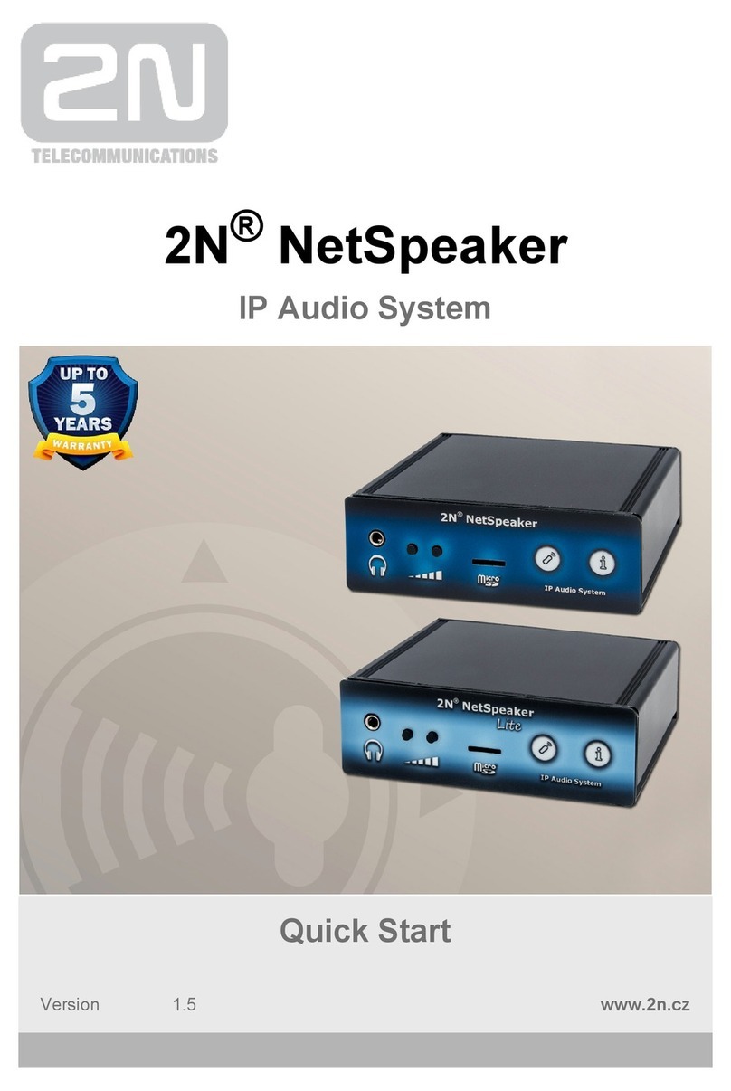 2N NetSpeaker User manual