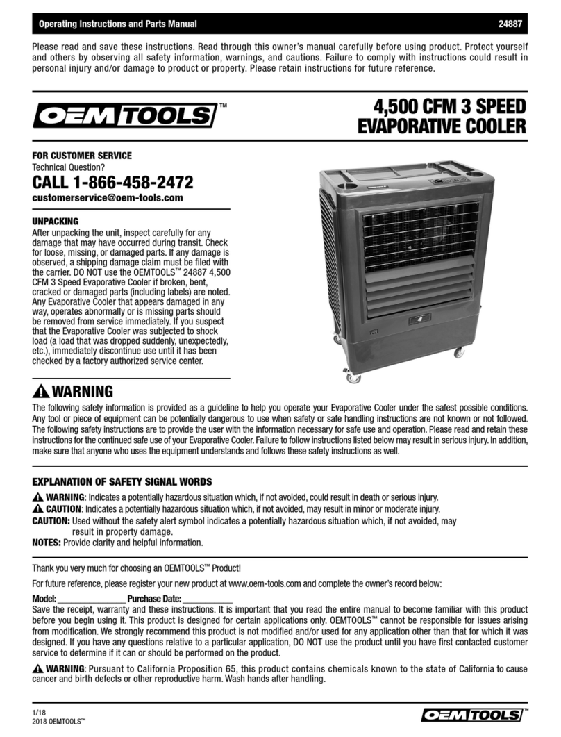 OEM Tools 24887 Operating instructions and parts manual