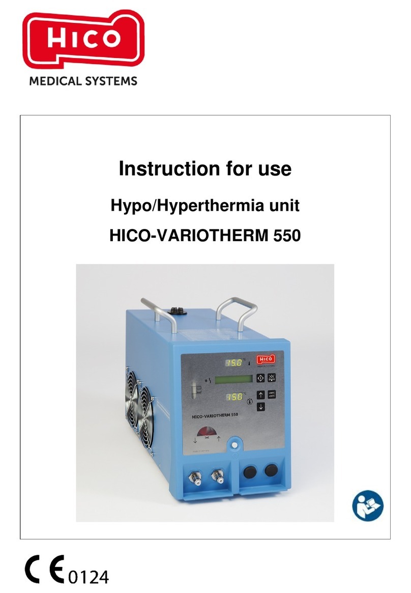 Hico Medical Systems HICO-VARIOTHERM 550 User manual