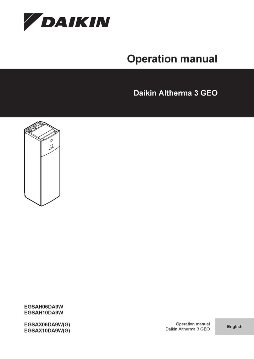 Daikin Altherma 3 GEO EGSAH10DA9W Operation manual