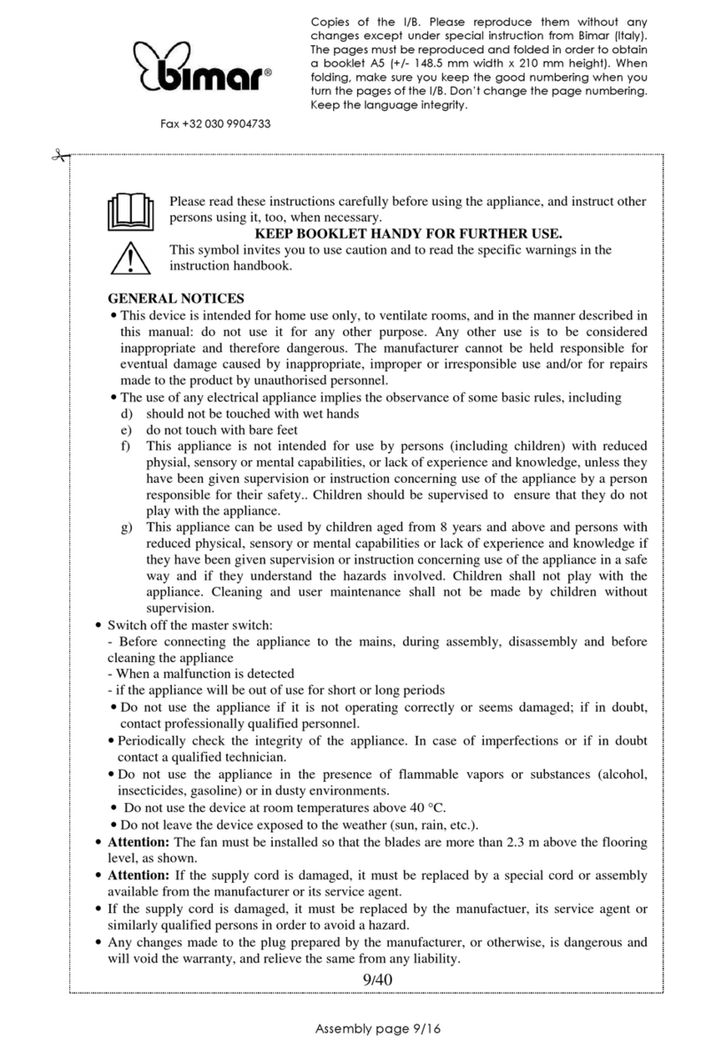 Bimar VSC10 manual