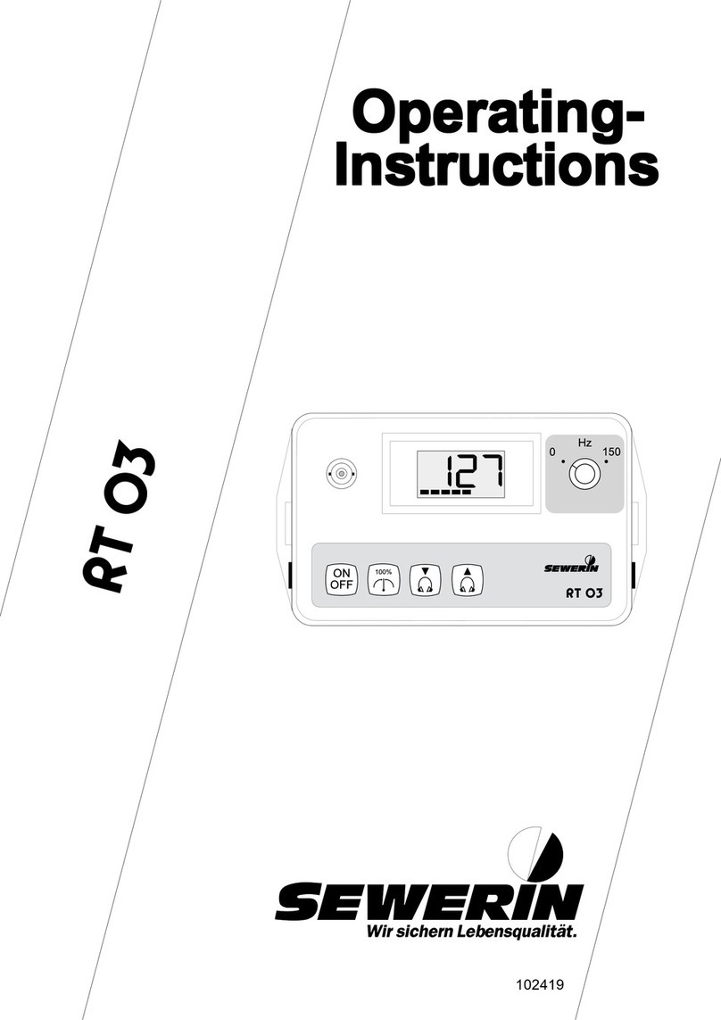 sewerin RT 03 operating instructions