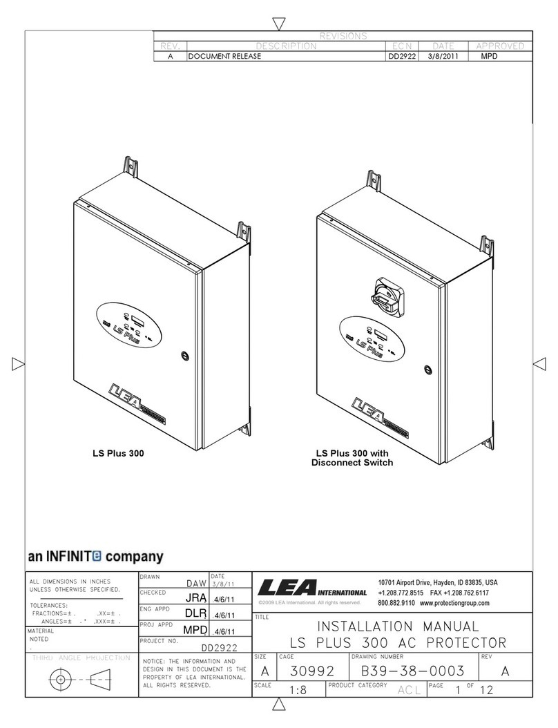 Lea LS Plus 300 installation manual