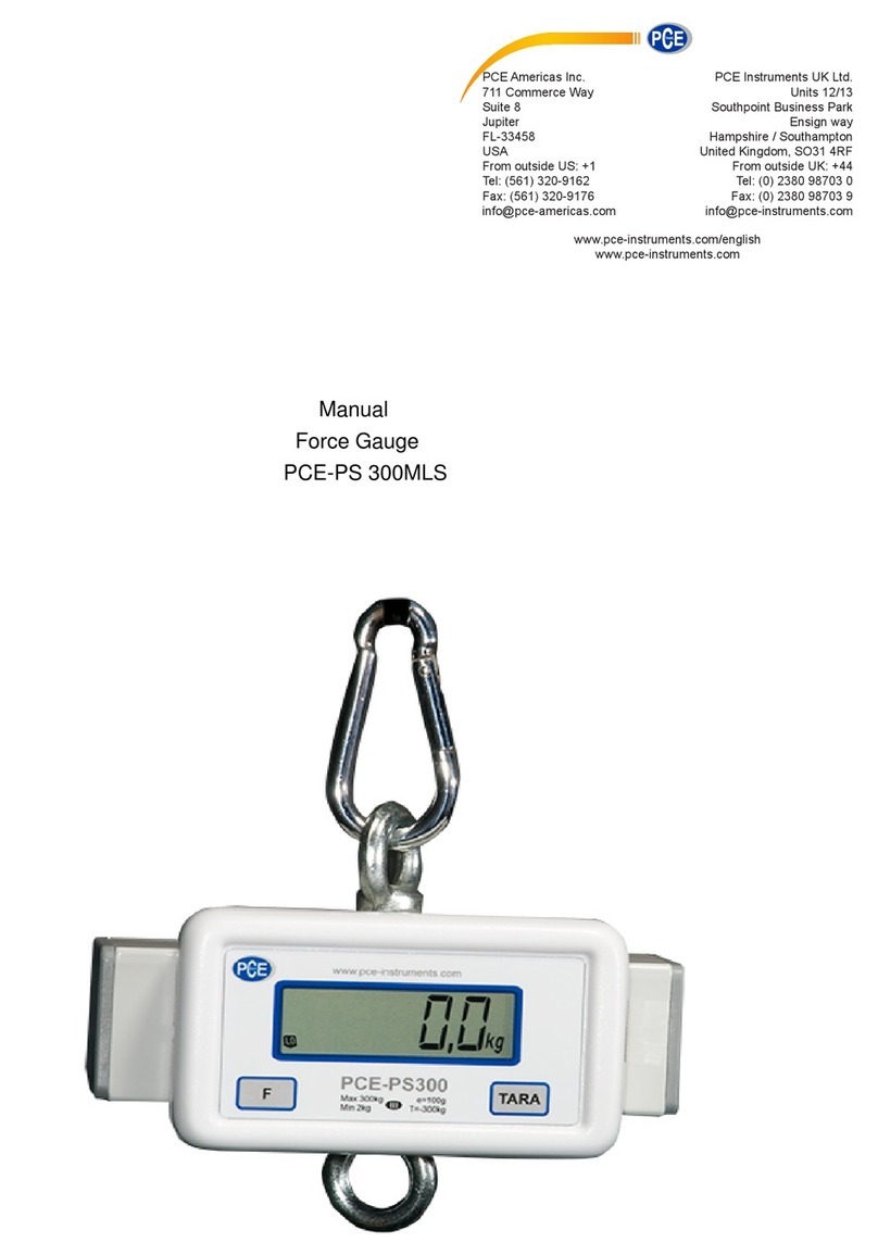 PCE Instruments PCE-PS300MLS User manual