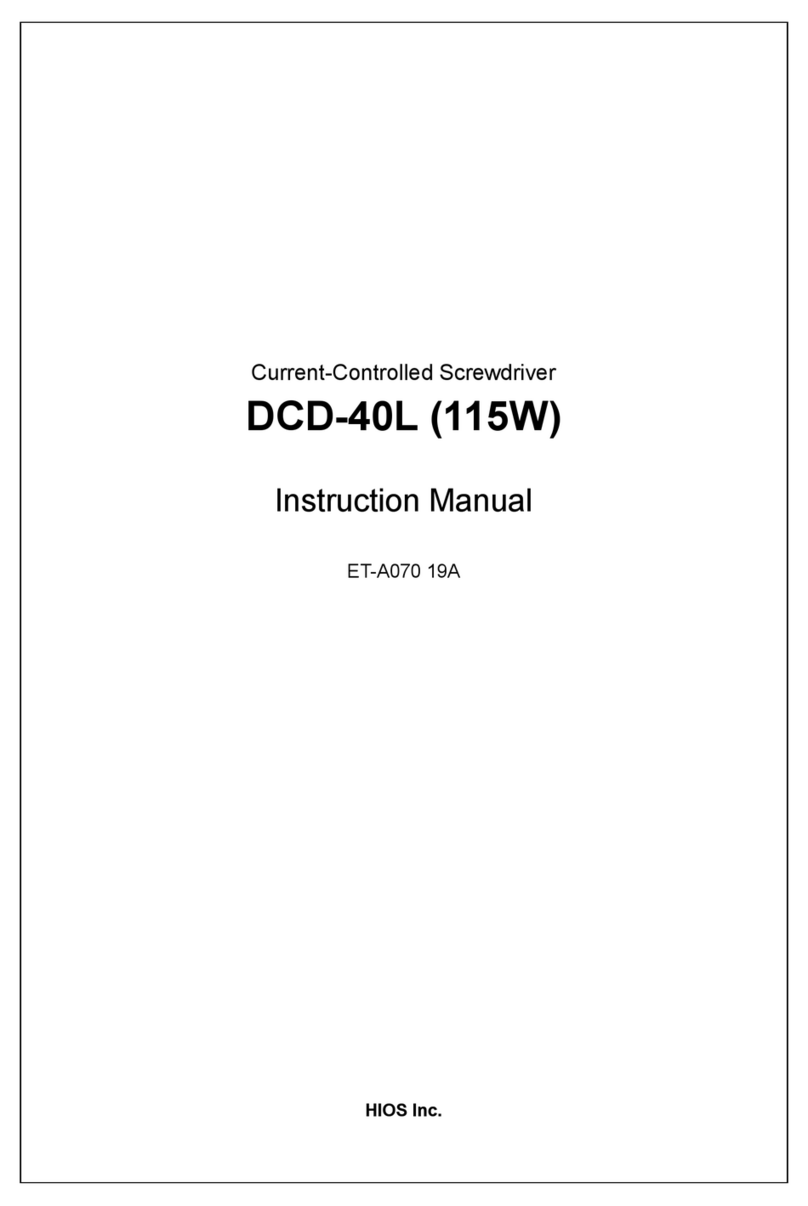 HIOS DCD-40L User manual