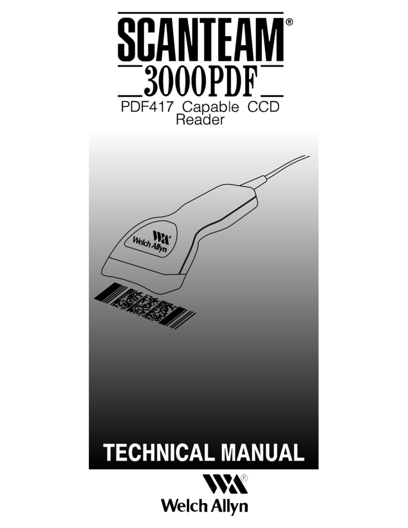 Welch Allyn SCANTEAM 3000PDF User manual