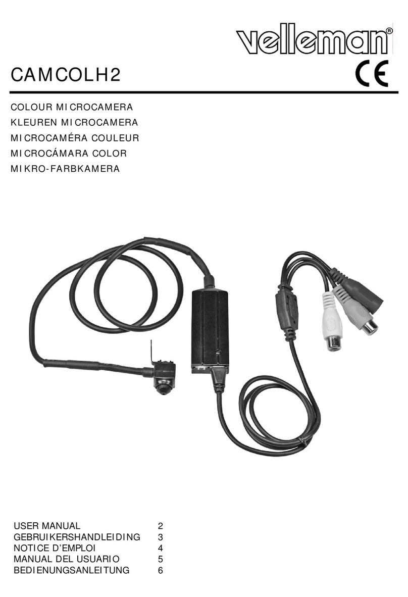 Velleman CAMCOLH2 User manual Velleman CAMCOLH2 User manual