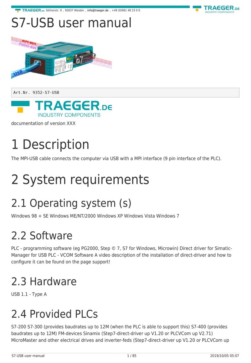 Traeger S7-USB user manual Traeger S7-USB user manual