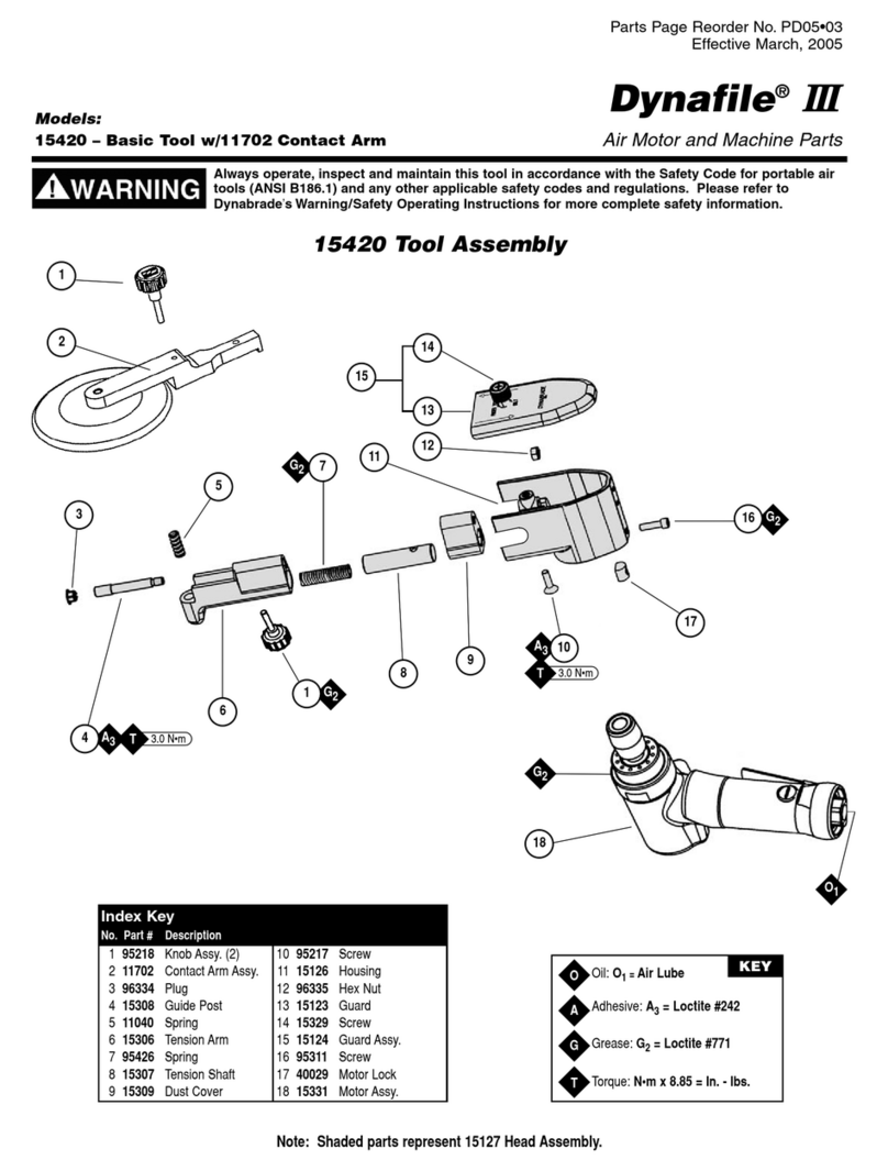 Dynabrade Dynafire III 15420 operating instructions