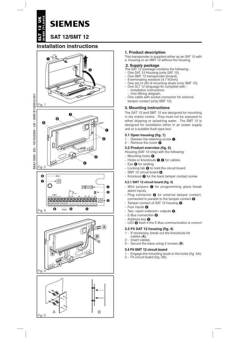 Siemens SAT 12 User manual
