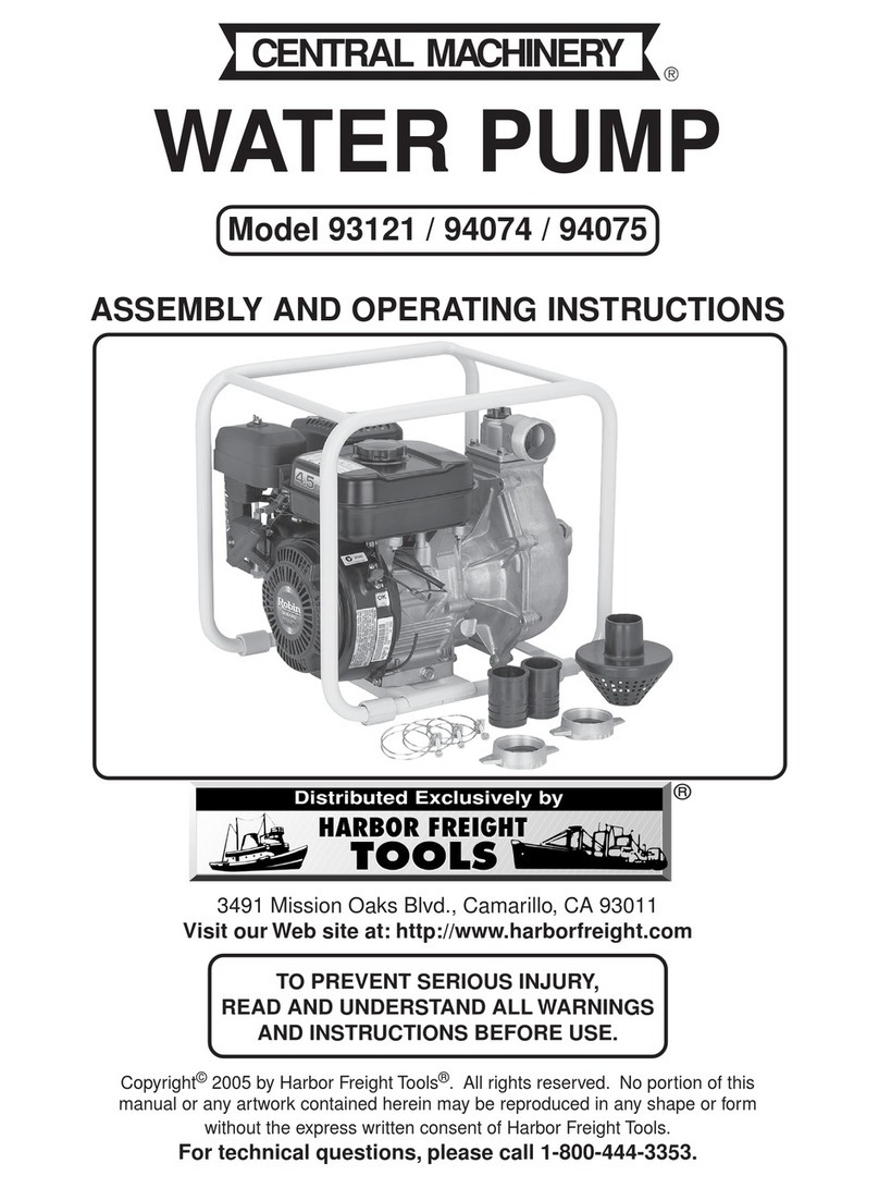 Central Machinery 94074 Assembly and operating instructions Central Machinery 94074 Assembly and operating instructions
