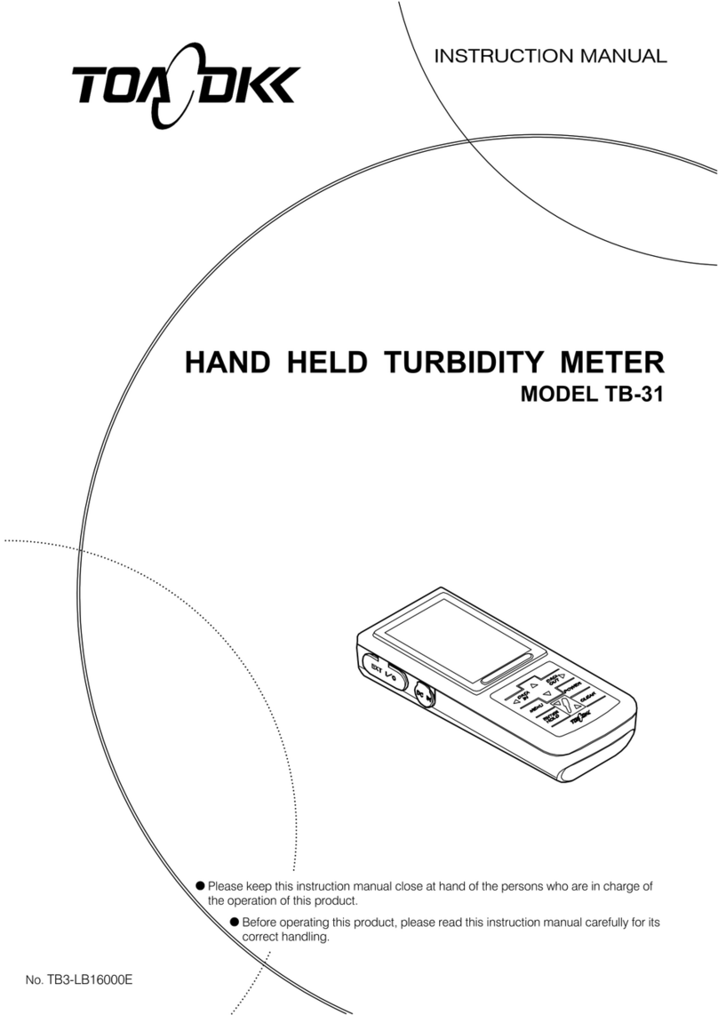 TOA-DKK TB-31 instruction manual