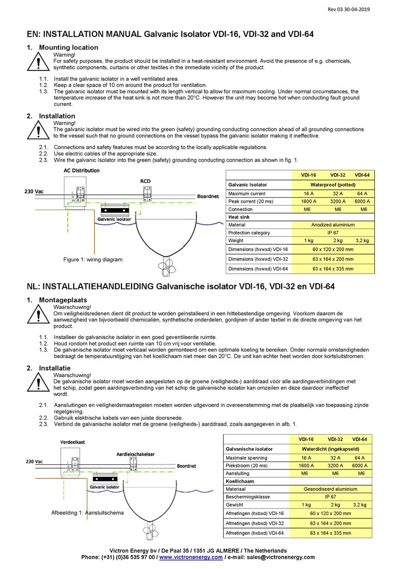Victron energy VDI-16 installation manual