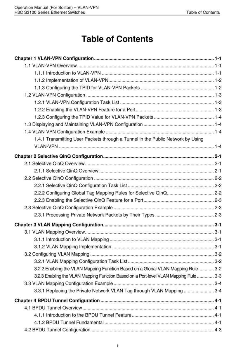 H3C S3100 Series User manual