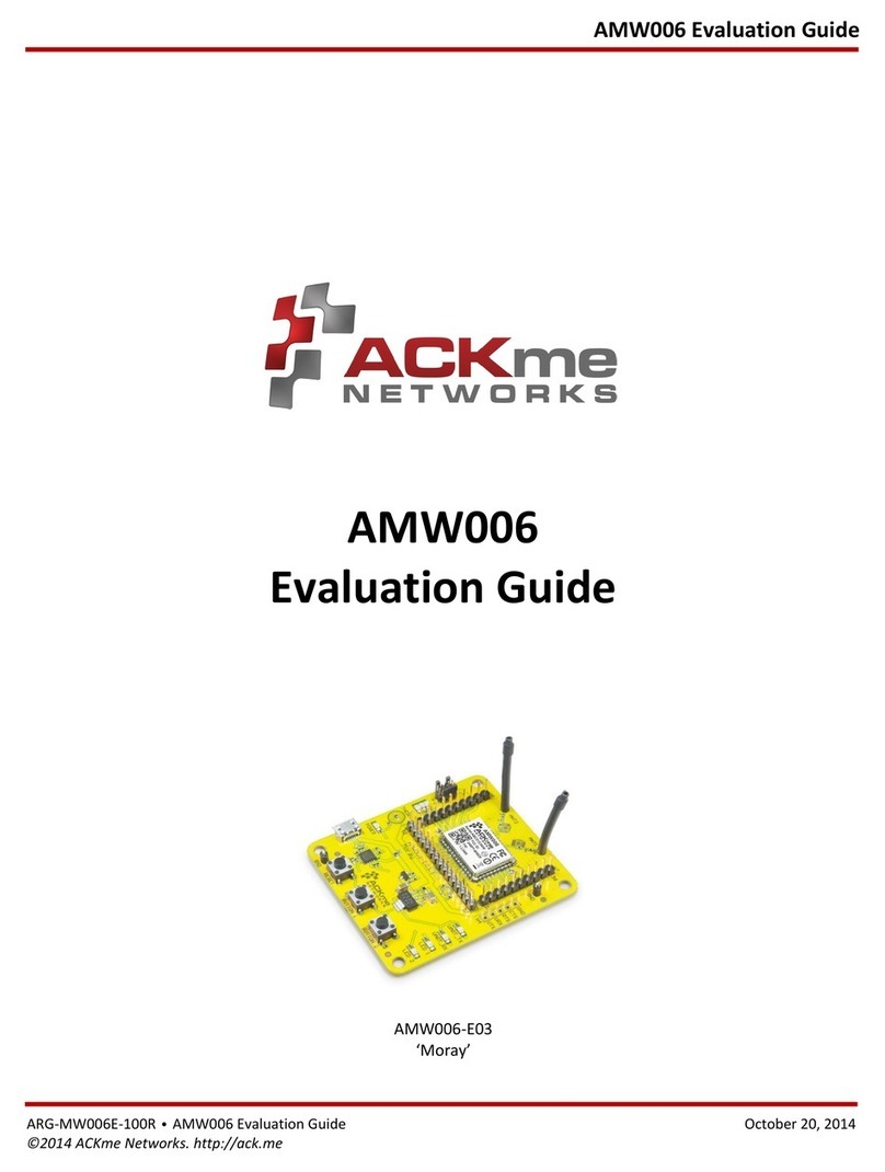 ACKme Networks AMW006 Moray Instruction sheet