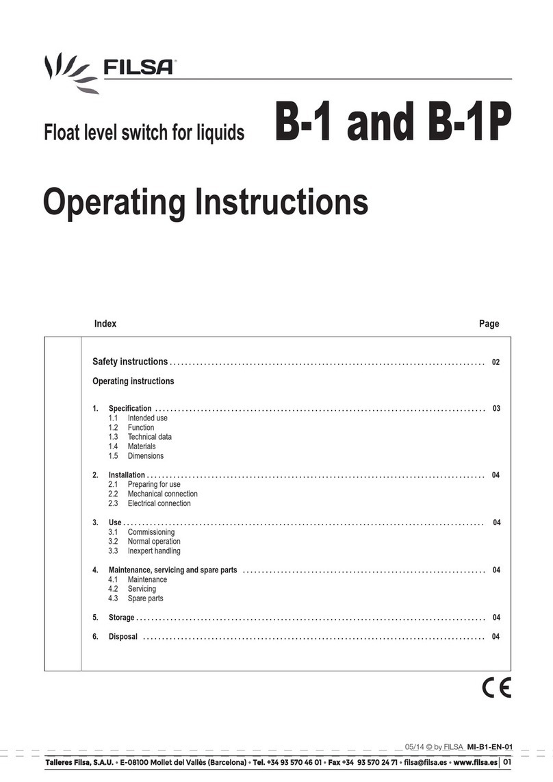Filsa B-1 User manual