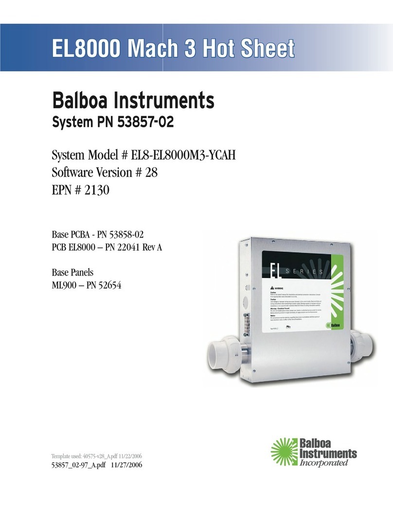 Balboa Instruments EL Series Hot sheet