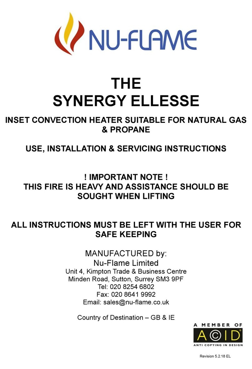 Nu-Flame SYNERGY ELLESSE T User guide