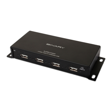 Binary B-USB2-HUB4P manual