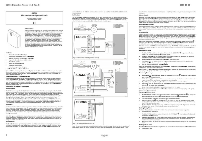 Roger SDC66 instruction manual
