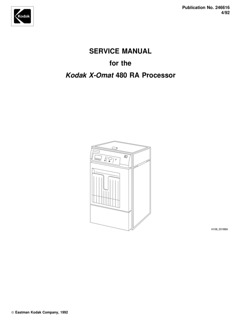 Kodak X-Omat 480 RA Service manual
