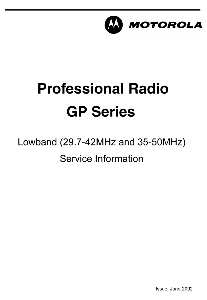 Motorola GP series Operating and installation instructions