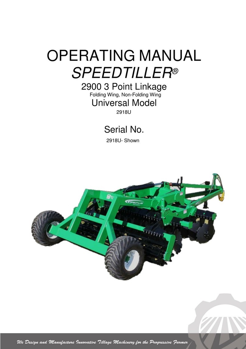 K-Line SPEEDTILLER 2900 Series operating manual