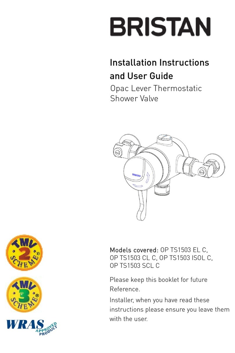 Bristan OP TS1503 EL C Installation instructions and user guide