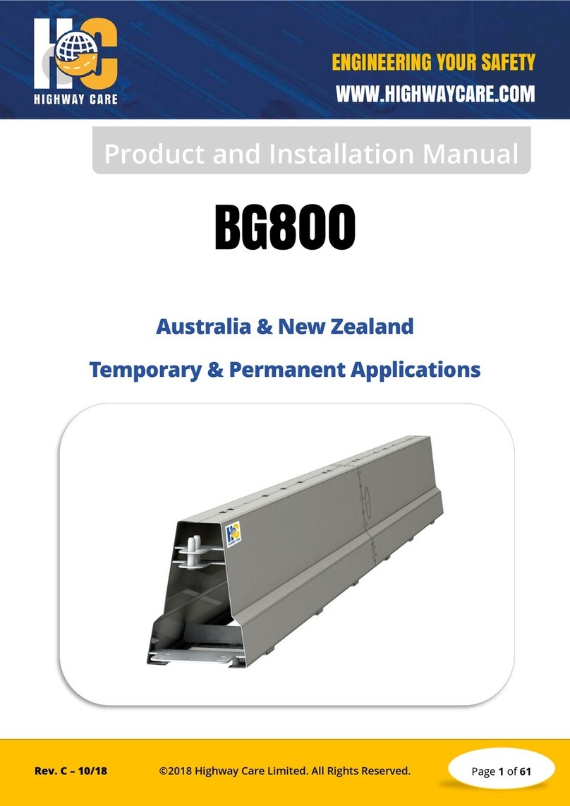 Highway Care BG800 Product and installation manual
