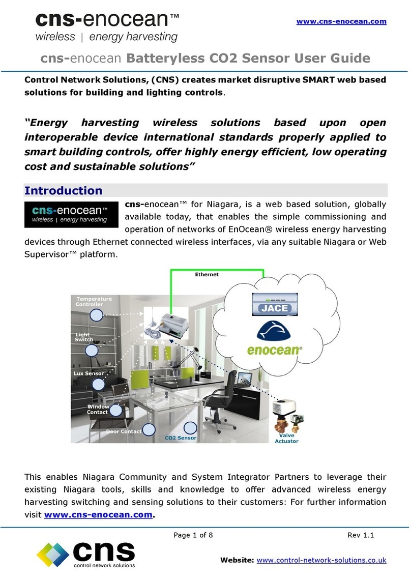 Control Network Solution cns-enocean Series user guide Control Network Solution cns-enocean Series user guide