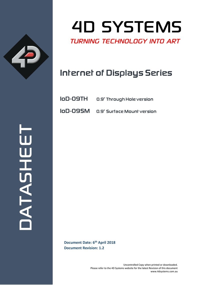 4D systems Internet of Displays Series User manual