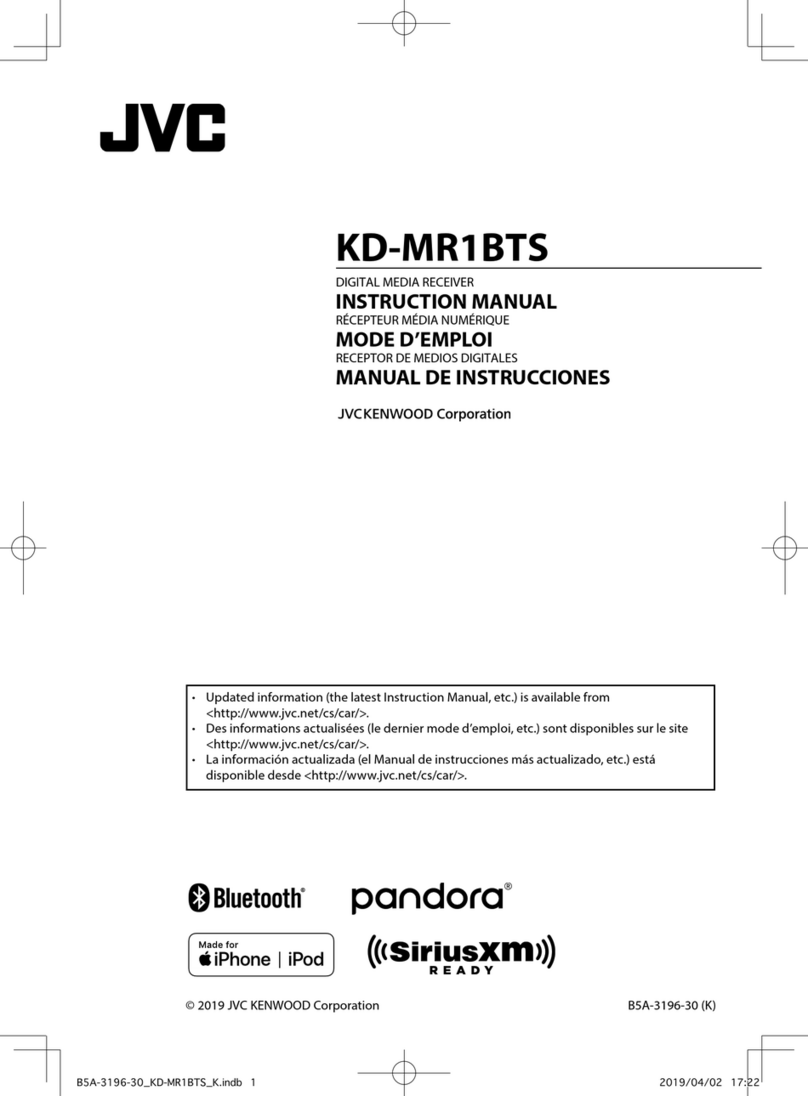 JVC KD-MR1BTS User manual