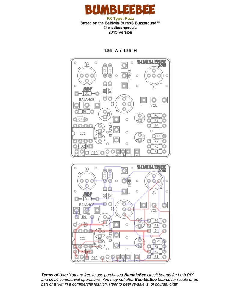 Mad Bean Pedals Bumblebee quick start guide Mad Bean Pedals Bumblebee quick start guide