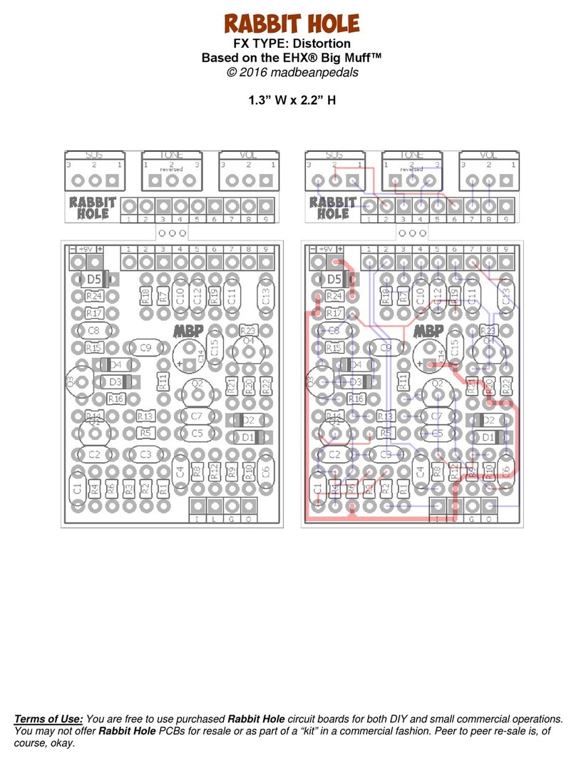 Mad Bean Pedals Rabbit Hole quick start guide