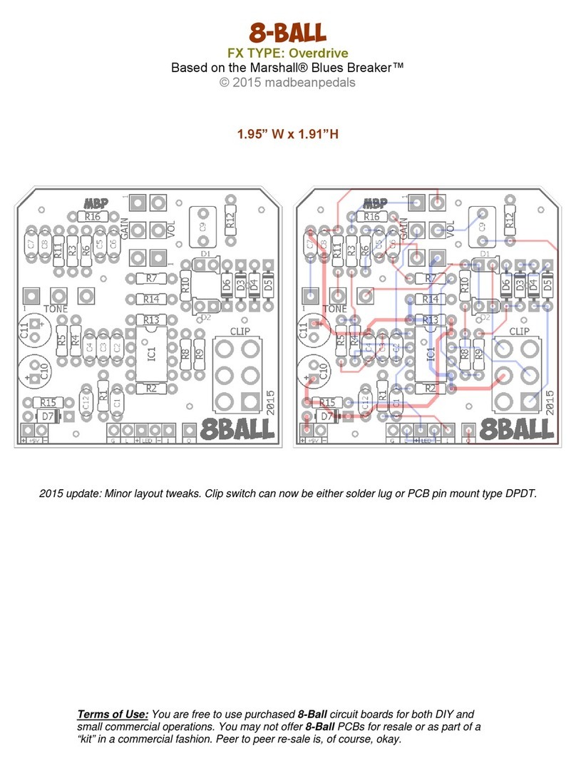 Mad Bean Pedals 8-Ball User manual Mad Bean Pedals 8-Ball User manual