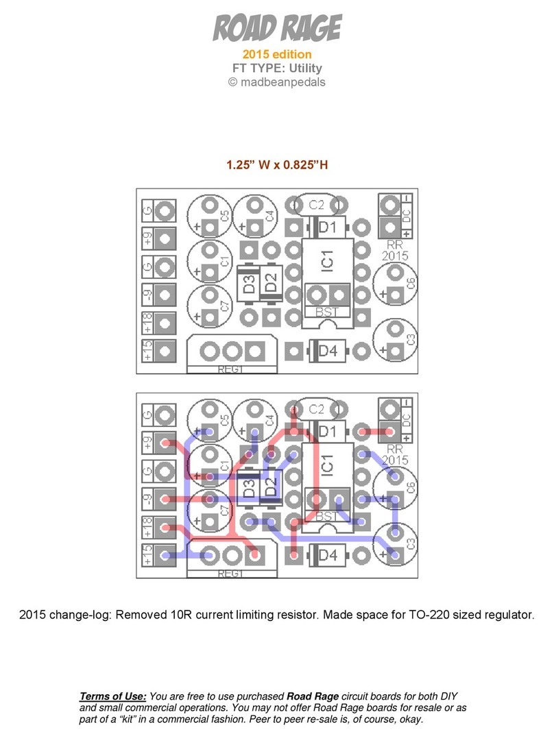 Mad Bean Pedals Road Rage quick start guide
