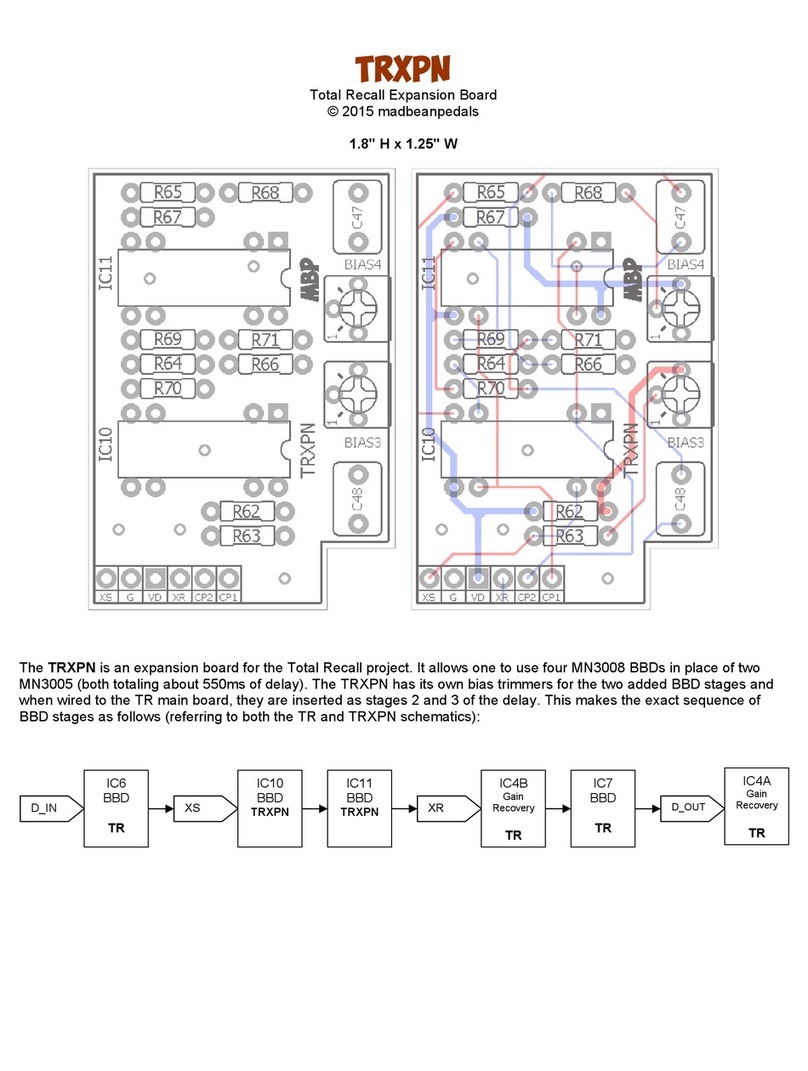 Mad Bean Pedals TRXPN quick start guide