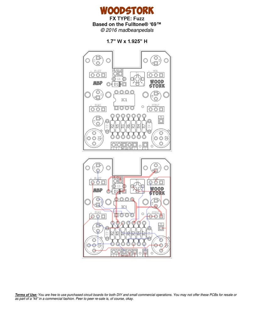 Mad Bean Pedals Woodstock quick start guide