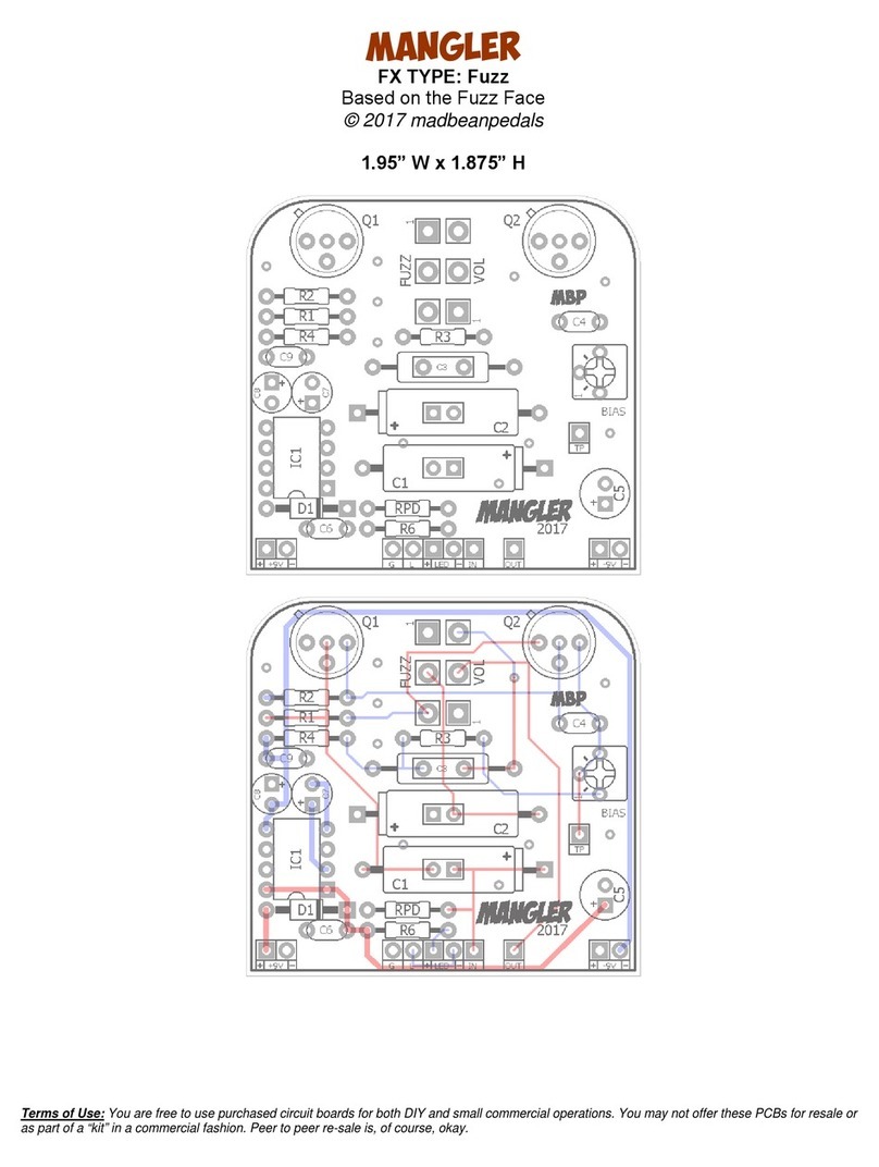 Mad Bean Pedals Mangler quick start guide