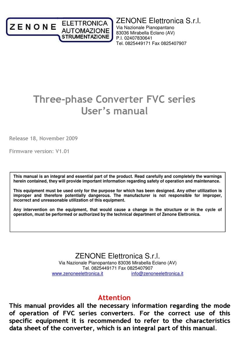 ZENONE FVC Series user manual