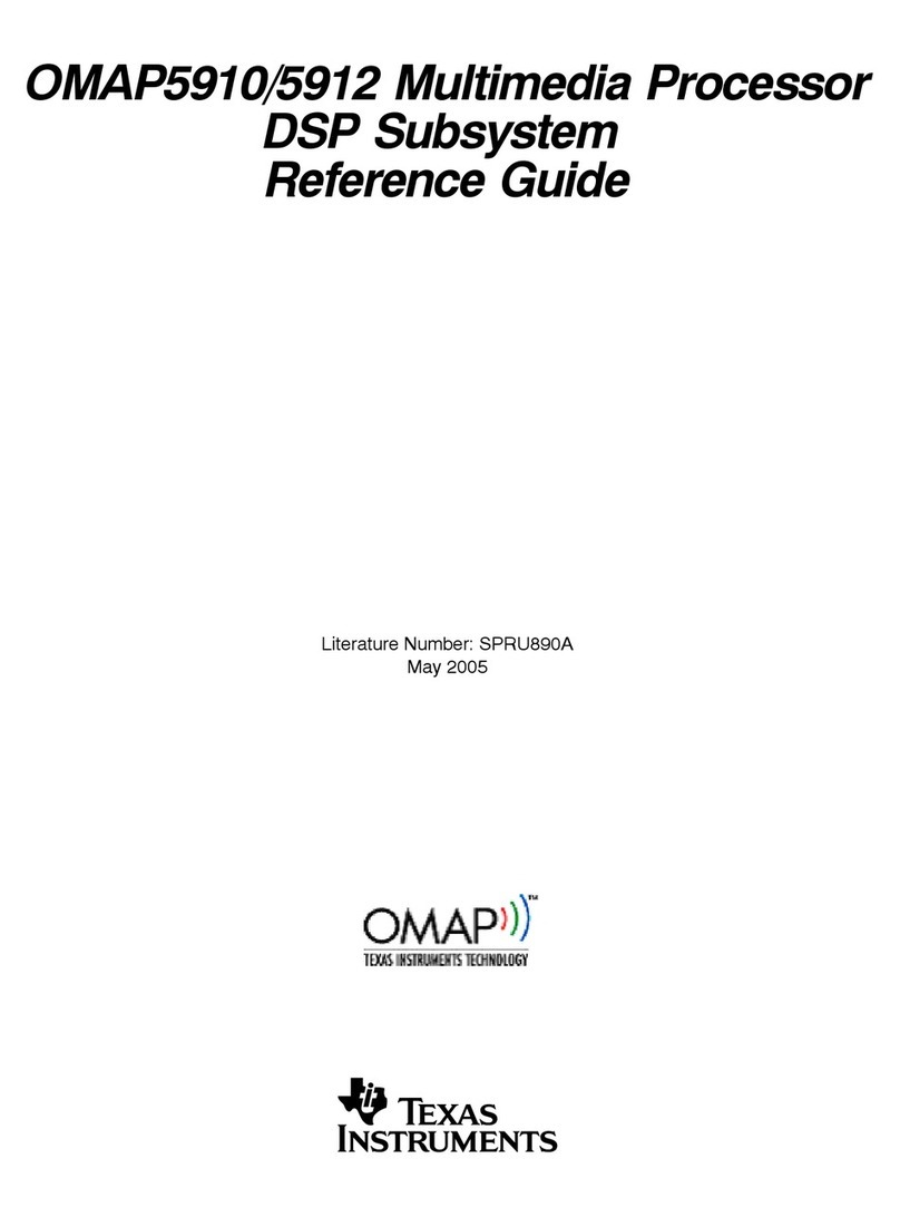 Texas Instruments OMAP5910 User manual